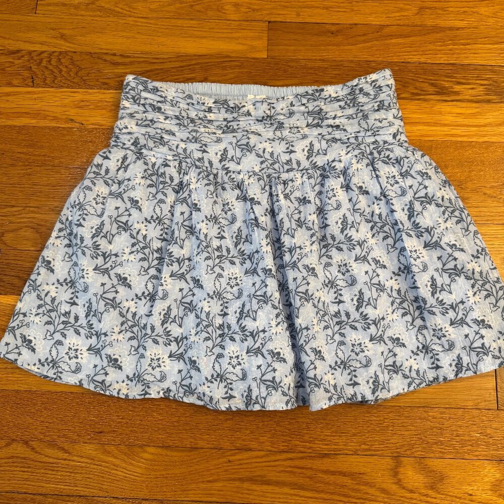 Abercrombie Kids Floral Mini Skort blue/white floral - Girls 17/18 (Womens XS/S)